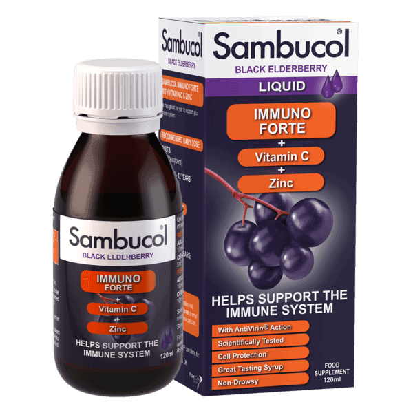 Sambucol Immuno Forte Liquid 120ml | Immune Support | Sambucol